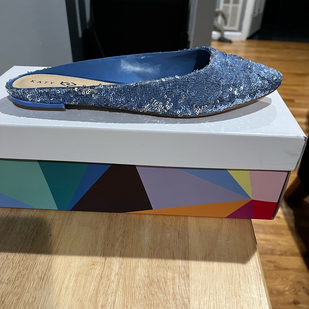 New in Box Katy Perry Sequin Slides.The Katy Collection.